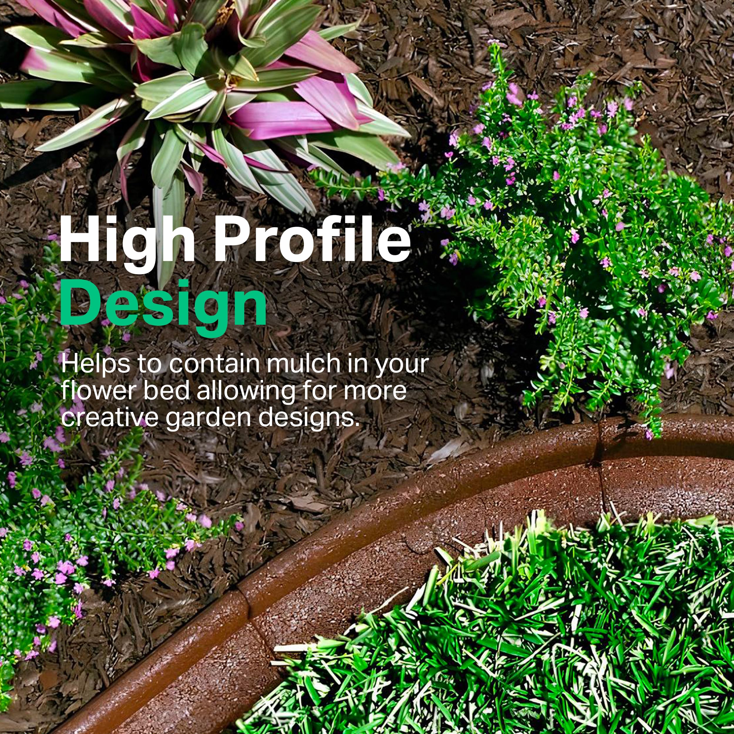 Iusot Ecoborder Flexible Garden Edging 7 Metres Black | Desertcart  Seychelles, image size:2500x2500