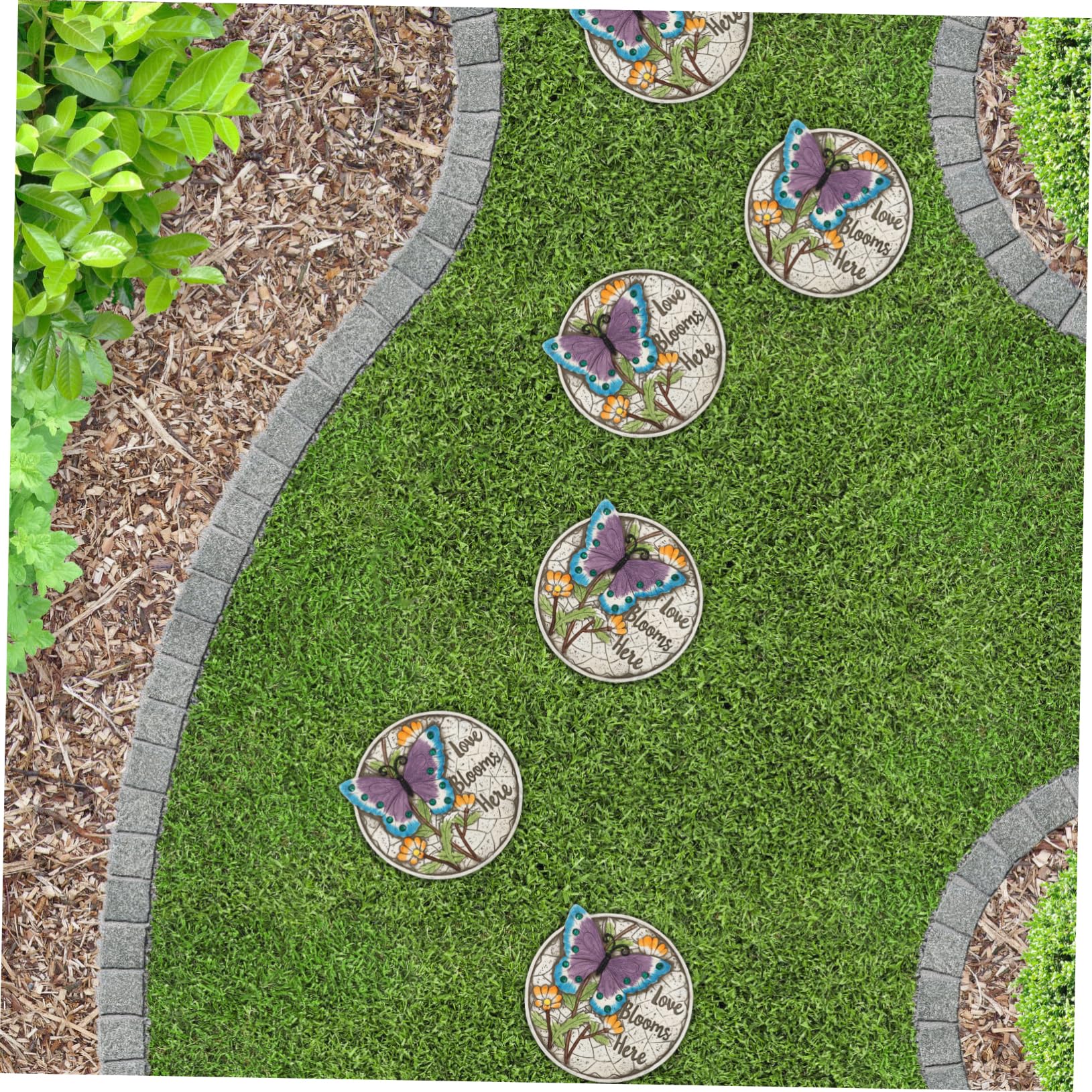 POPETPOP Piedra Decorativa Para Jardín Piedra De Cemento Para Patio Artesanía Exquisita Para Paisajismo De Patio