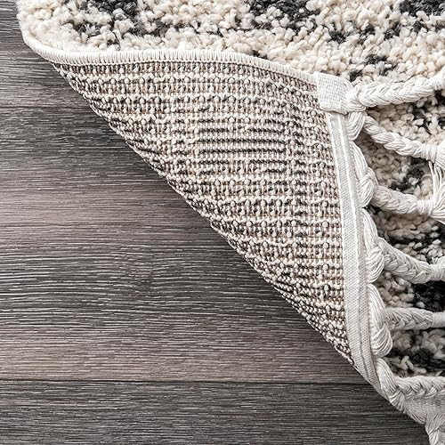 Miniatura 7 de nuLOOM Vasiliki - Alfombra de pelo largo estilo tribal marroquí