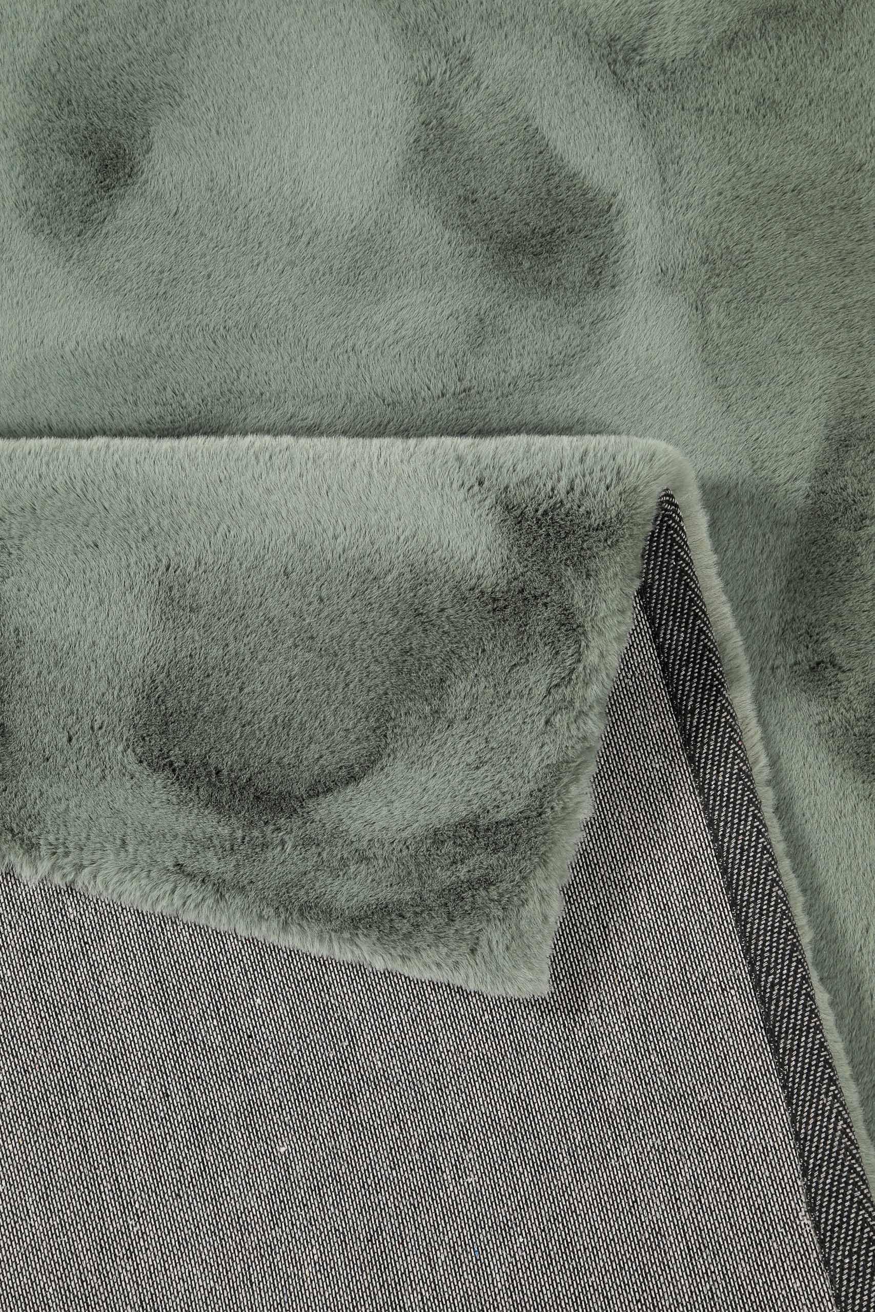 Wecon Home Tapis moderne à poils longs très moelleux de la marque Esprit - Idéal pour le salon, la chambre à coucher et plus - Alice (160 x 230 cm, vert sauge)