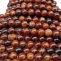 Vista 6 de ABCGEMS - Cuentas de granate hesonita ámbar y naranja madagasquino (color naranja pardusco raro) piedra de cristal de energía curativa de chakra