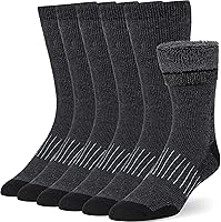 Buttons & Pleats Merino Wool Thermal Socks for Men & Women - Warm, Cozy, Itch-Free Winter Boot Socks