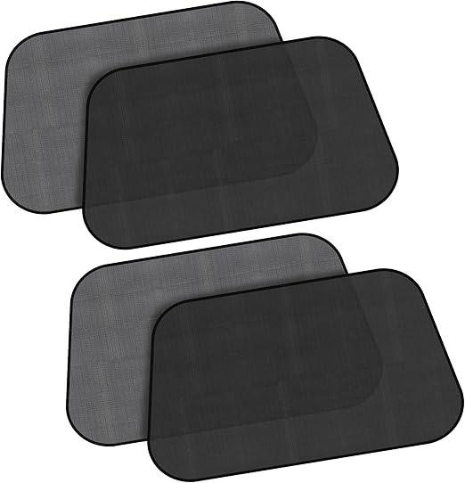 EcoNour Side Window Shades for Baby-4 Pack | Side Window Sunshade for Kids | UV Protection Sun Shades for Kids | Fits Most Camper, Bus, Van, RV, Minivan, Truck, MPV & SUV | X-Large (26"x16")
