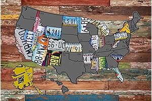 License Plate Scratch Off Map: Track Your Adventures
