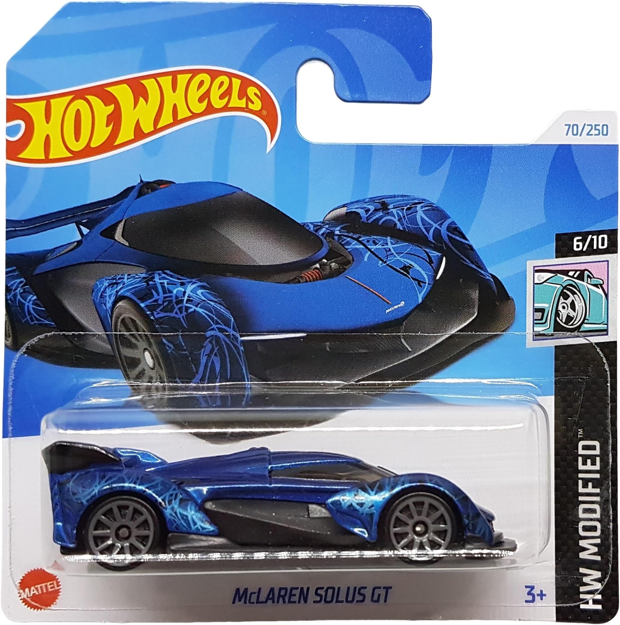 McLaren Solus GT - HW Modified 6/10 - HTB68 - Short Card - Single Seater Hypercar - Mattel 2024