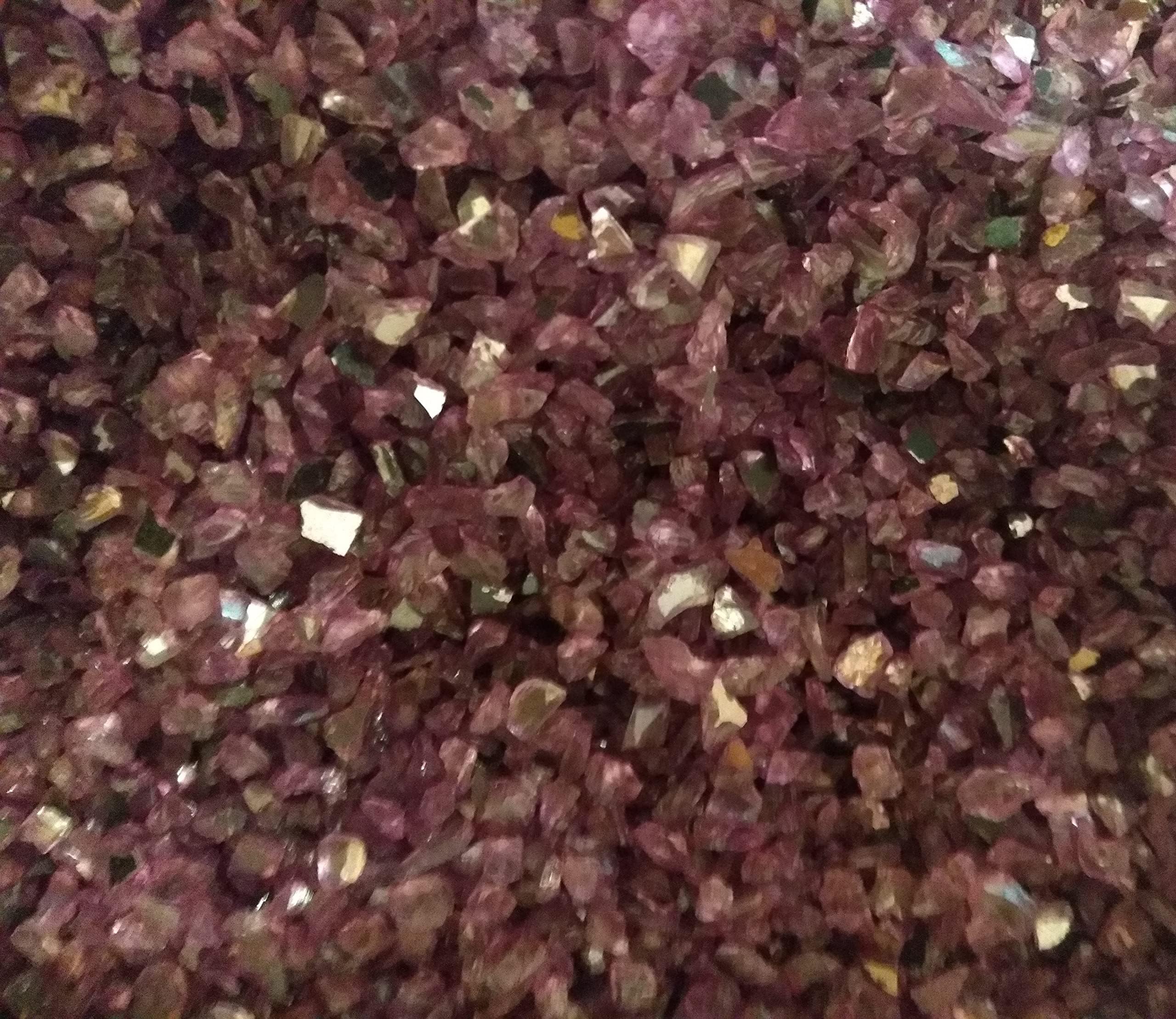 SOOTHING IDEAS 100g Violet Mirror Glass Granules 1-4mm Home Garden Wedding Craft Aquarium Memorial