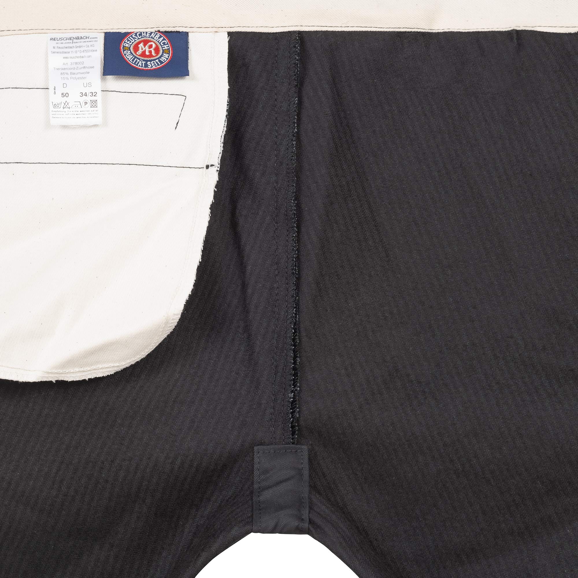 Zunfthose Trenkercord ohne Schlag, Kniepolstertaschen, 80% Baumwolle, 540 g/m², Robust & Langlebig – Ideal für Handwerker