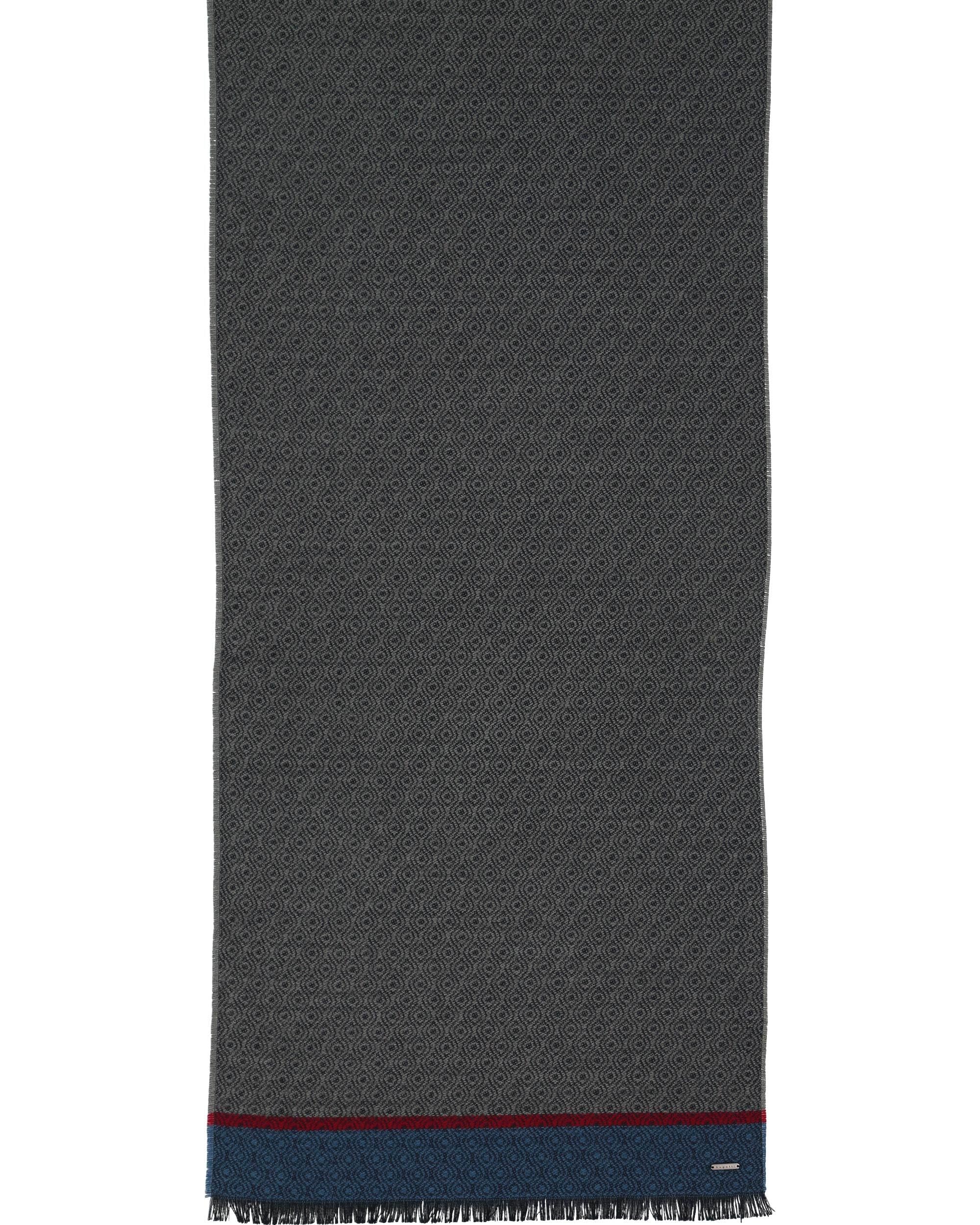 bugatti sciarpa da uomo con strisce in evidenza - 47 x 190 cm - Stola in misto lana
