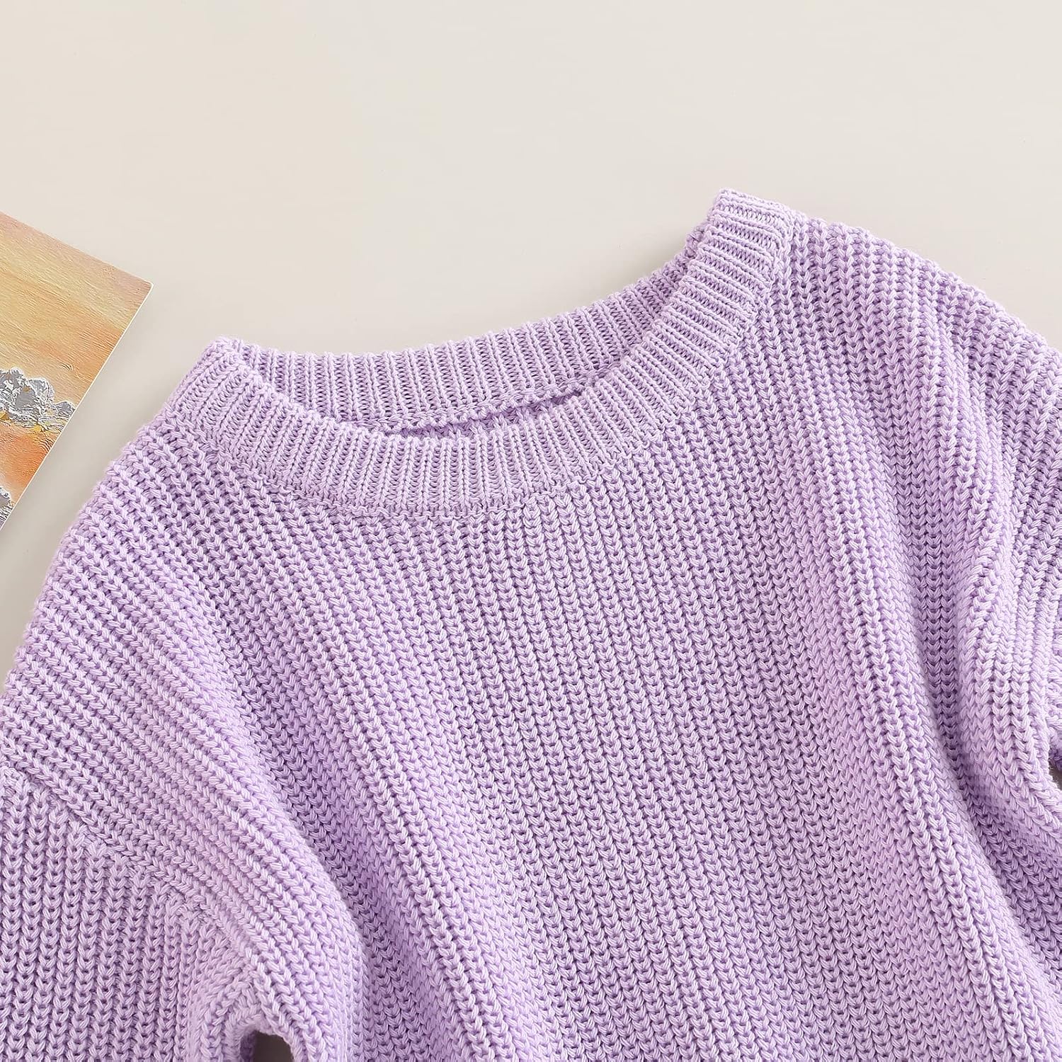 Newborn Baby Romper Sweater Embroidery Knit Pullover Warm Sweatshirt Romper Fall Winter Clothes