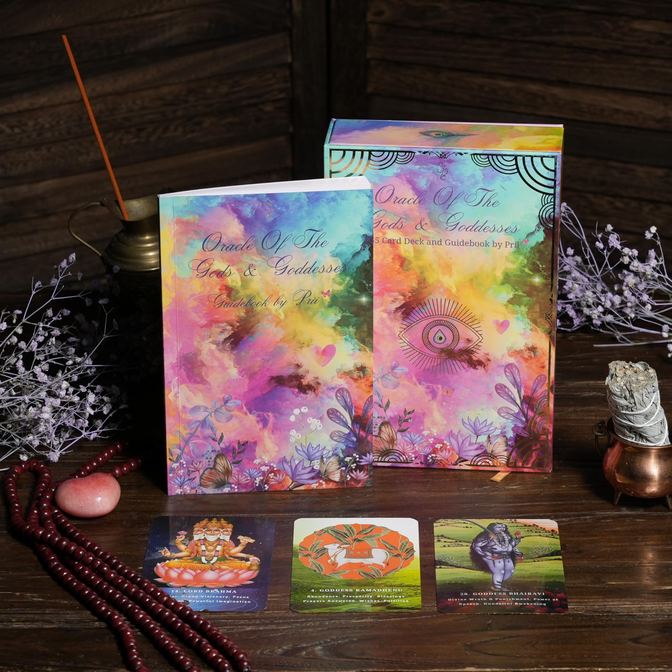 Oracle of the Gods & Goddesses: A 55 Card Deck and Guidebook for guidance, spiritual growth, wisdom, desicion making, finding the way, transcending