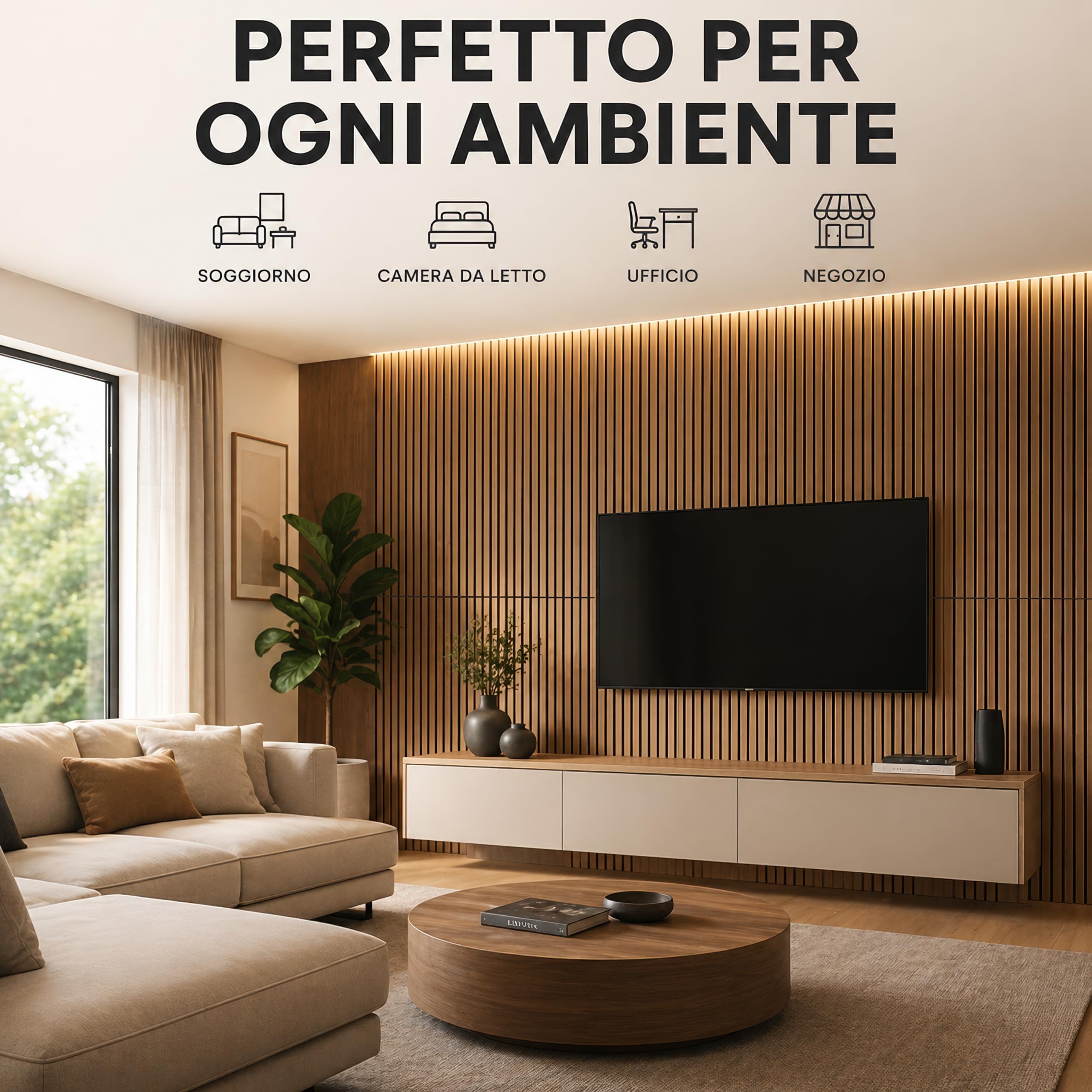 Lot de 4 panneaux acoustiques en bois plaqué, 60 x 120 cm, panneaux décoratifs pour murs 3D, panneaux acoustiques pour plafond, salon et bureau, chêne miel