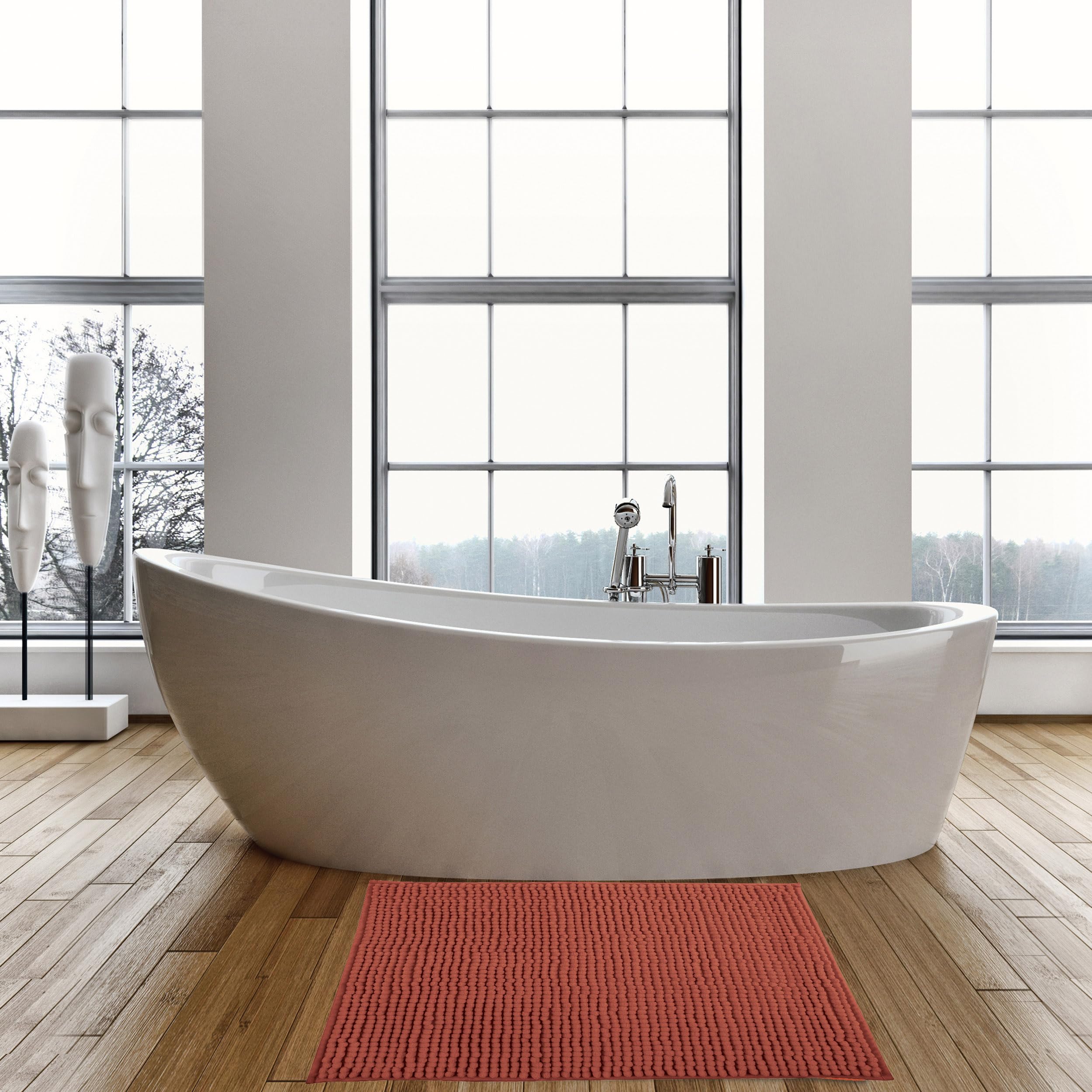 Tappetino Da Bagno In Microfibra 45x75 Cm Cottage Seppia Msv 89186219
