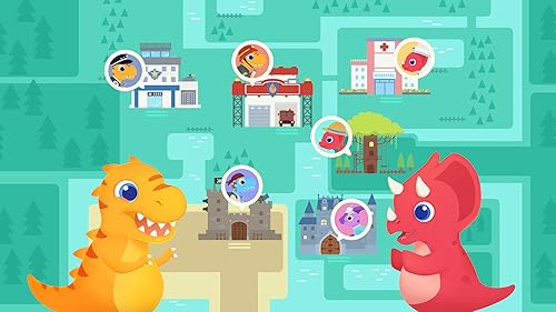 Dinosaur City - Building games for kids