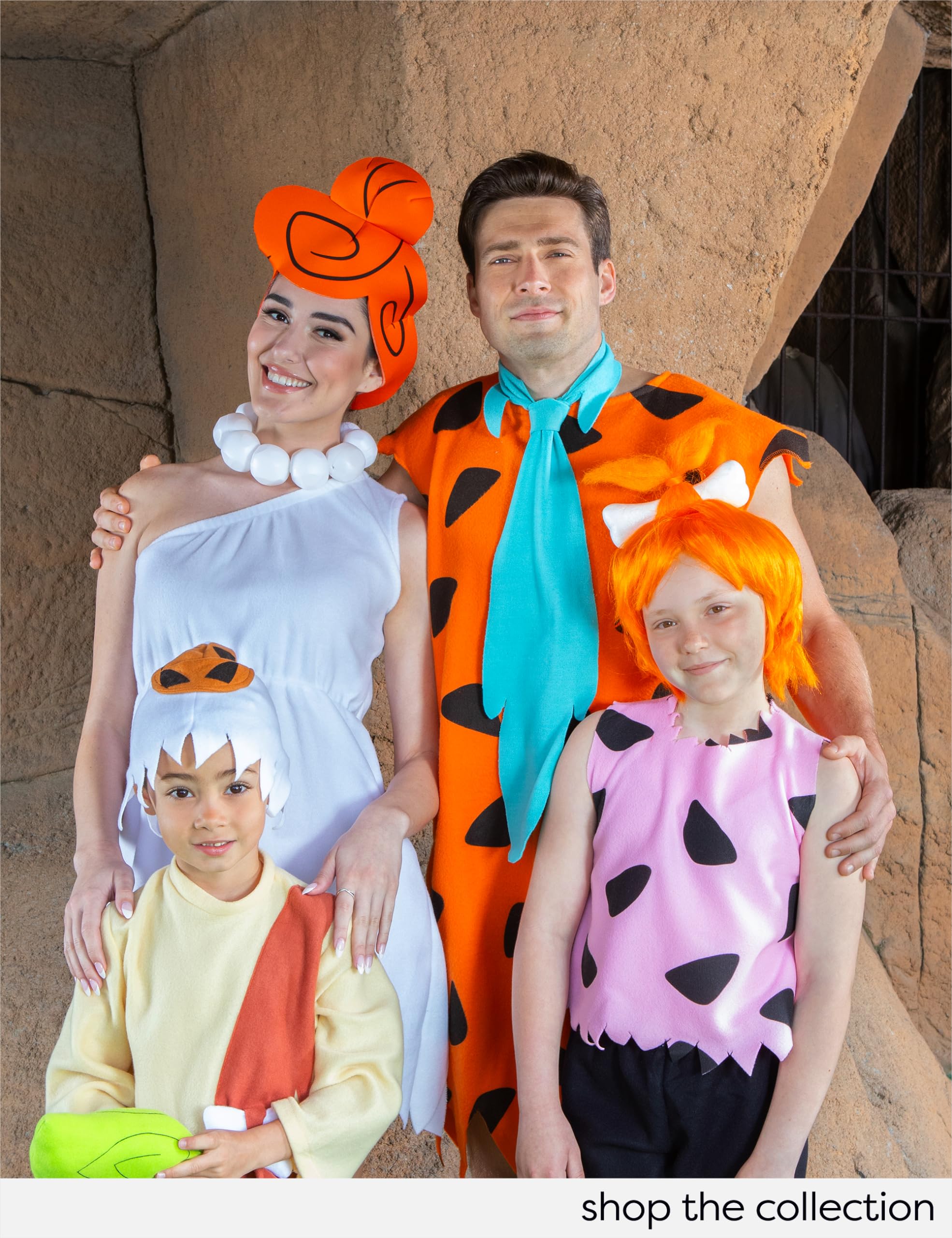 Rubies Disfraz Pedro Picapierdra para hombres, Túnica impresa con corbata, Talla única, Oficial The Flintstones para Carnaval, fiestas, despedidas y cosplay