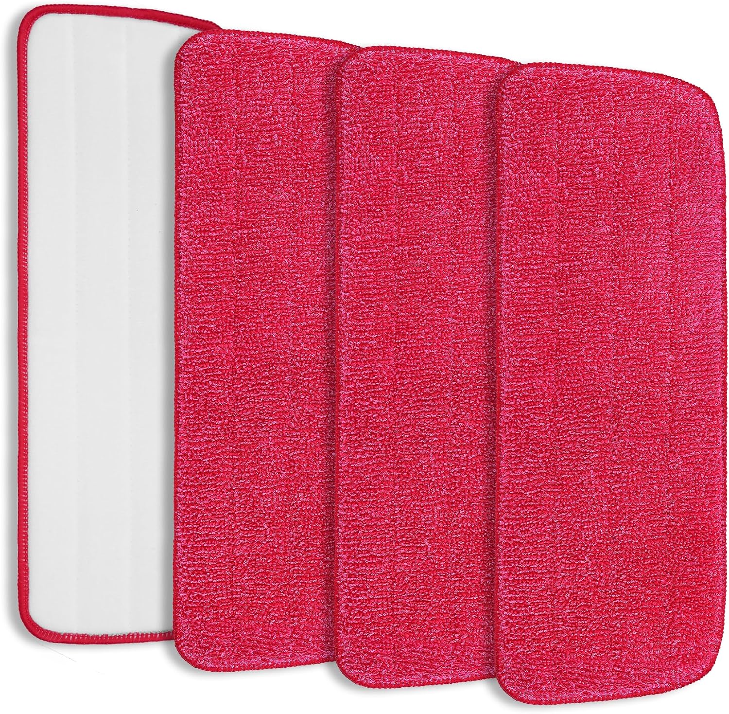 KEEPOW 4 Pack Replacement Mop Pads Compatible with Rubbermaid Reveal Mop