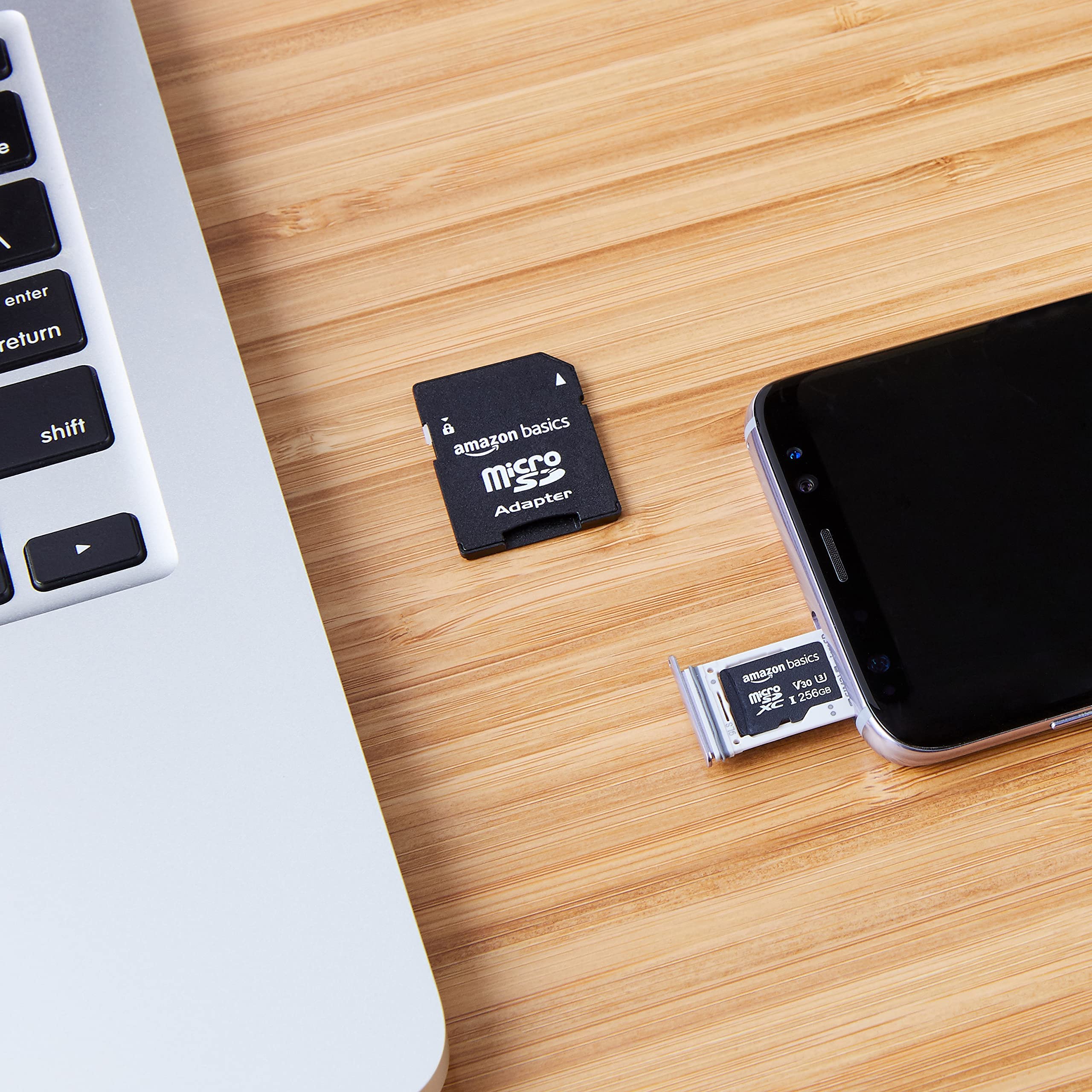 Amazon.com: Amazon Basics microSDXC Memory Card with Full Size