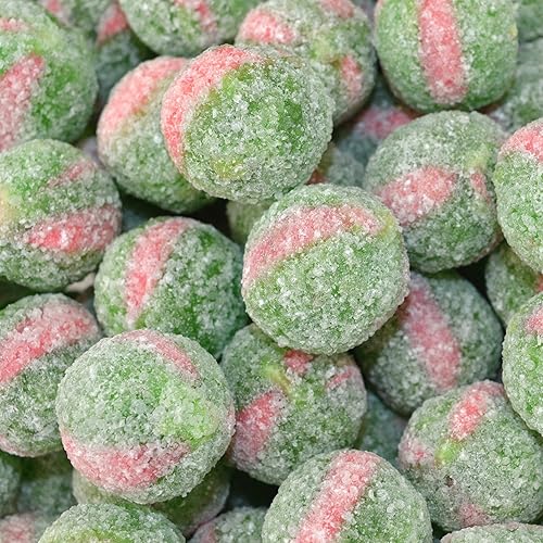 Barnetts - Mega Sour Candy Sandía 8.01 oz - Bolsas dulces de moda - Dulces tradicionalmente hechos a mano - Revestimiento agrio dura 20 segundos -