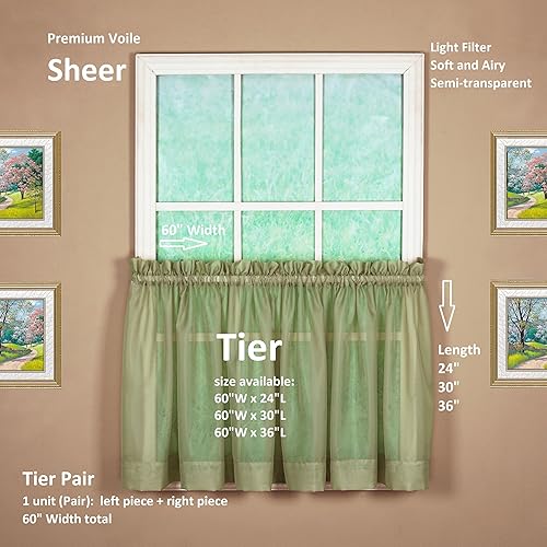 Vista 244 de Today's Curtain - Cortina Emelia de gasa original, panel de 84 pulgadas, negro, 60 pulgadas de ancho x 84 pulgadas de largo