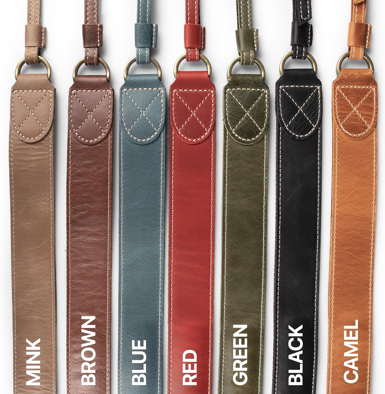 MegaGear Personalized Genuine Leather Camera Strap Custom Engraved DSLR & SLR Shoulder/Neck Strap
