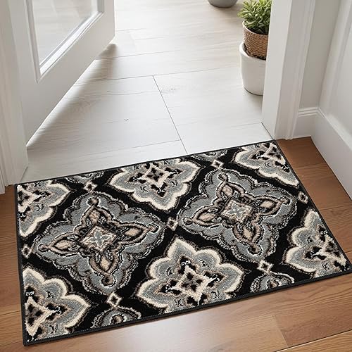 SUPERIOR Alfombra de área para interiores, respaldo de yute, perfecta para entrada, oficina, salóncomedor, dormitorio, cocina, suelo de madera,