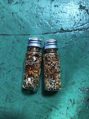 Miniatura 6 de 2 botellas de hoja dorada, copos de oro para decorar copos de hoja dorada de 0.35 onzas para arte de uñas, resina epoxi, tarjetas de felicitación,