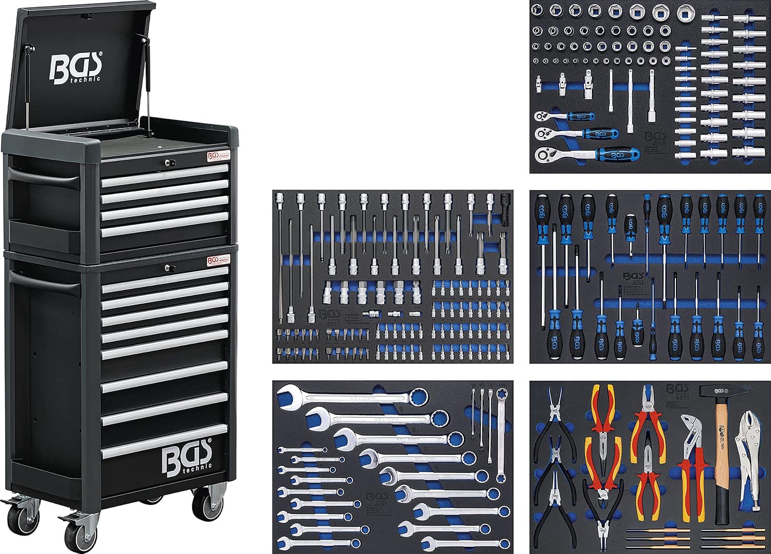 BGS 4111 | Tool Trolley | 8 Drawers | Empty