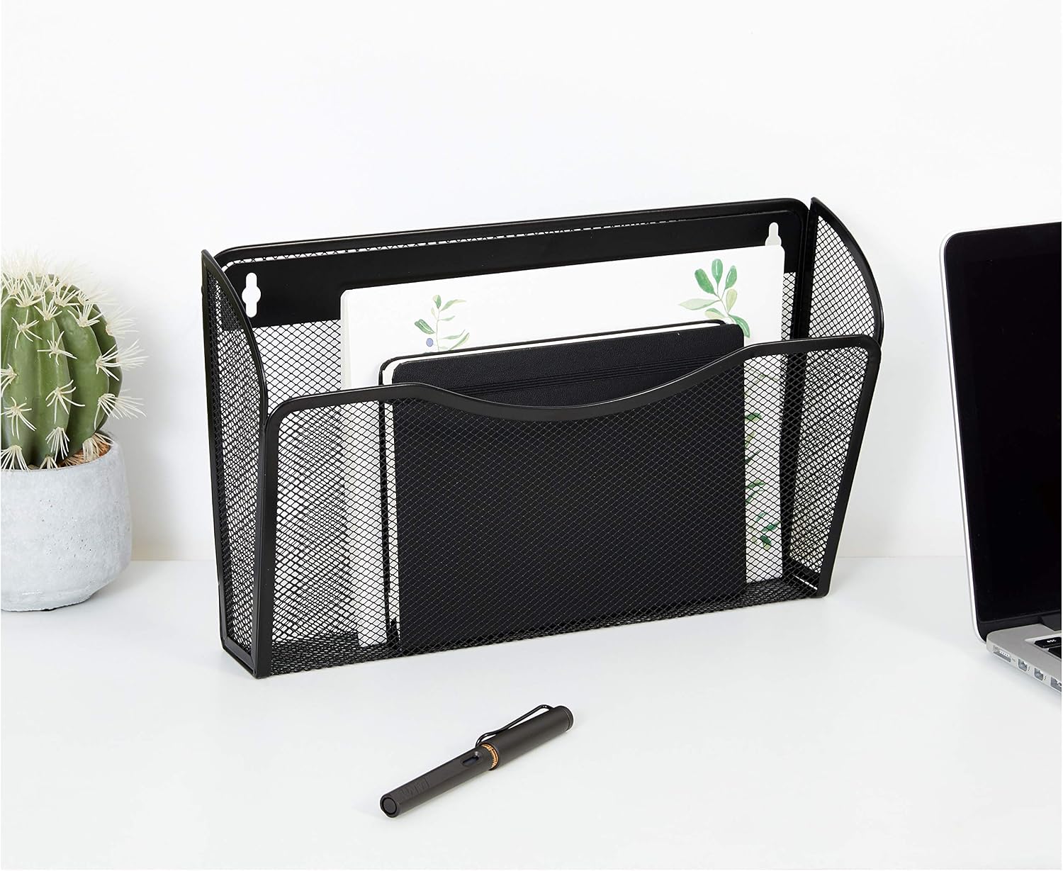 Amazon Basics Mesh Bin Office Wall Folder File