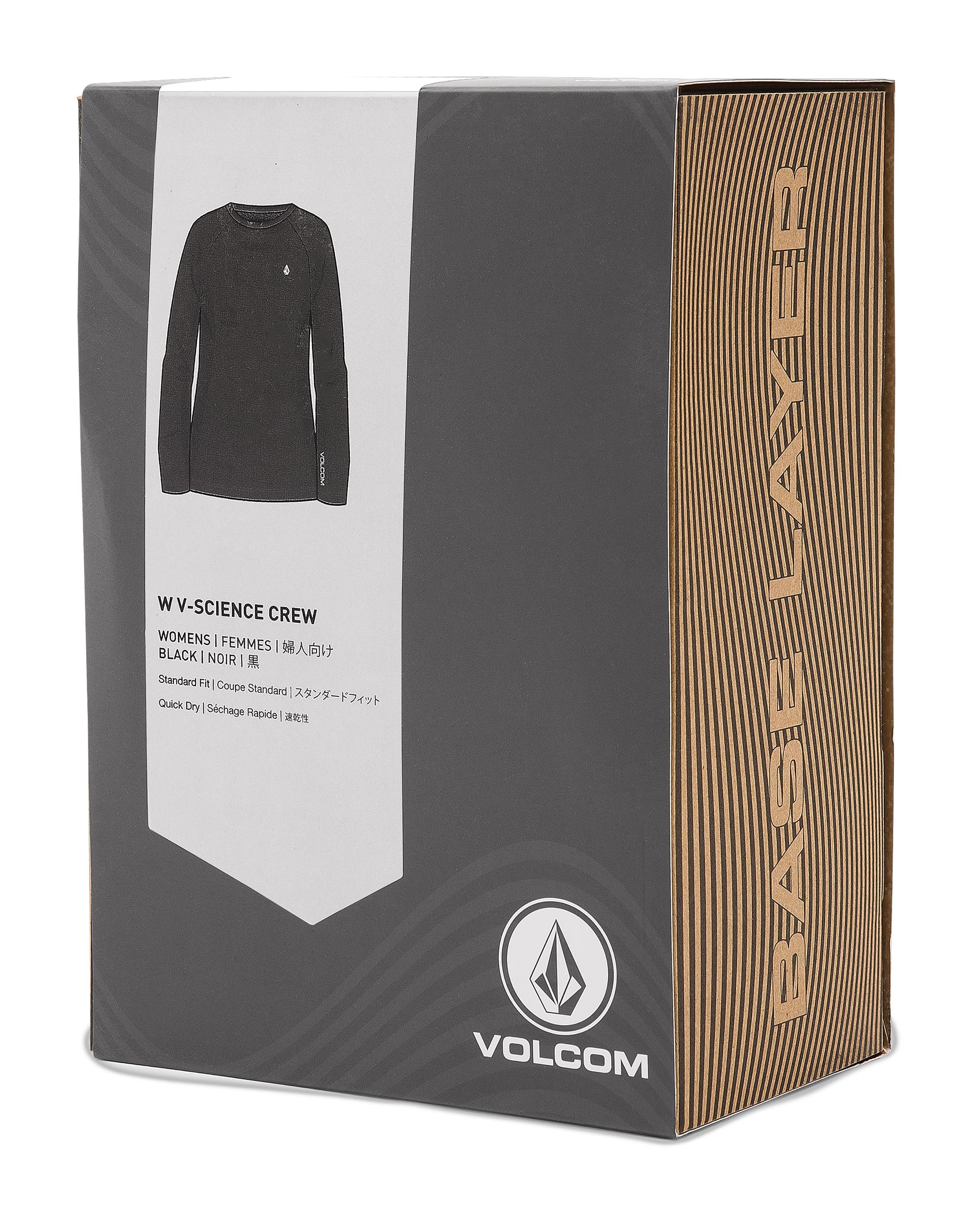 Volcom V-Science Midweight Thermal Base Layer Long Sleeve Shirt V-Science - Maglia Termica a Maniche Lunghe, Peso Medio Donna