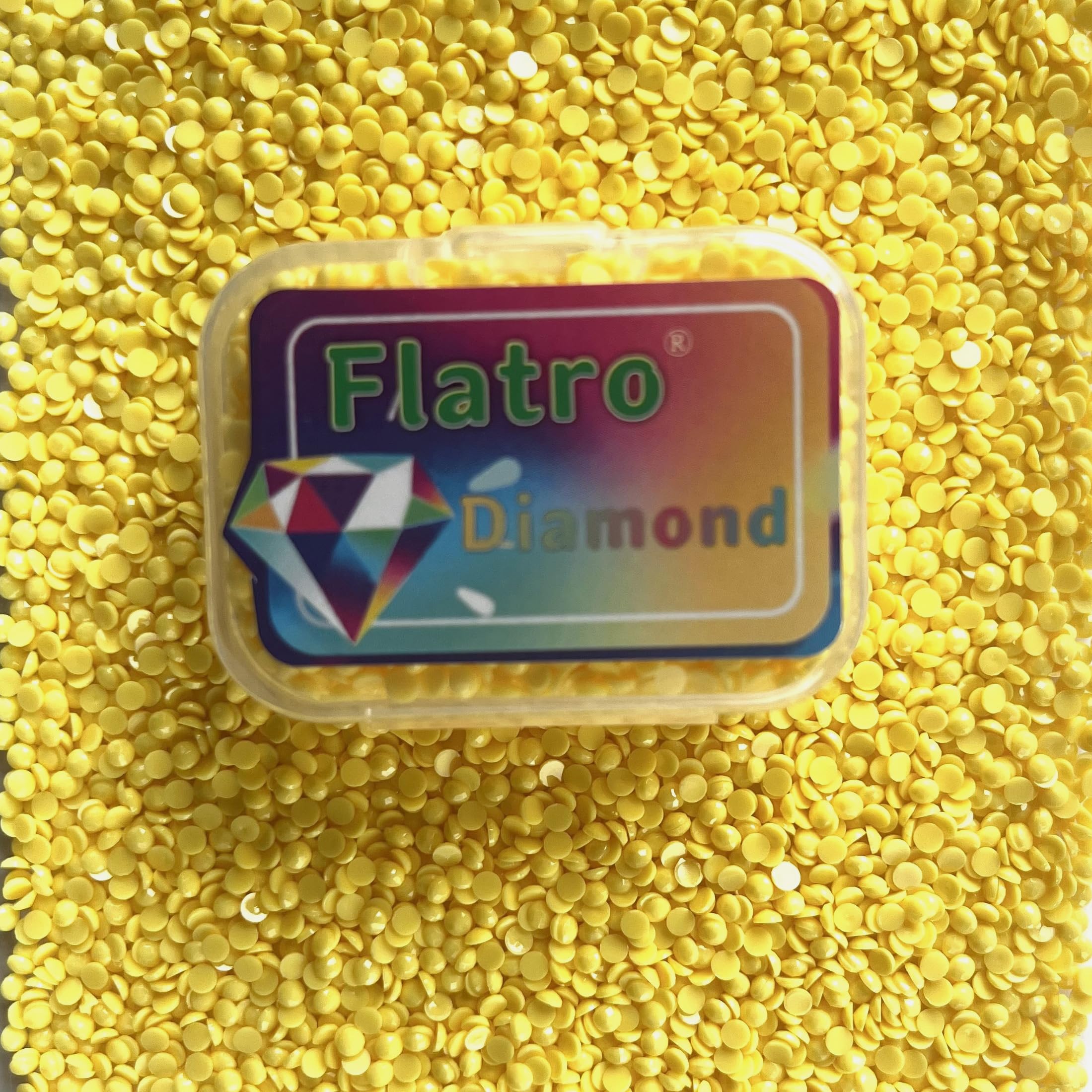 Diamond Art Beads, Round Flat Bottom Resin Drills for Diamonds Painting Accessories, Replacement Gems for 5D DIY Dots Nails Diamond Painting Dot Craft, 4000 PCS (Color Code 727)