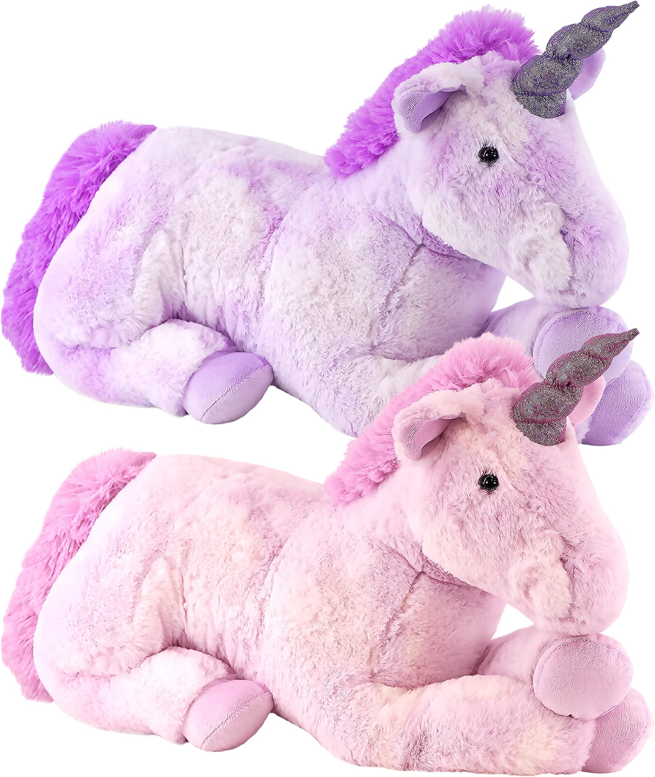21" Large Plush Unicorn Teddy Stuffed Super Soft Cuddly Toy Lying Horse