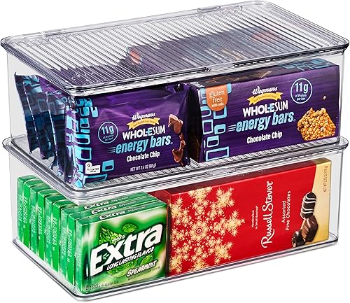 Miniatura 2 de Contenedores de almacenamiento de despensa con tapas con bisagras