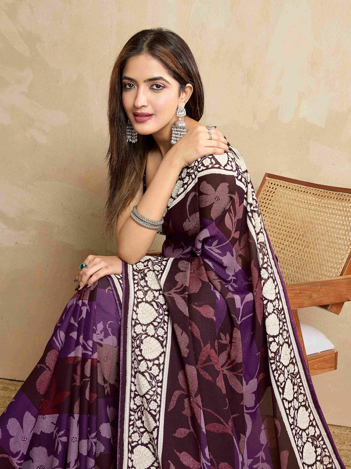 Georgette Floral Printed Saree For Women With Unstitched Blouse Piece (BABLI_VOL1) Georgette Floral Printed Saree For Women With Unstitched Blouse Piece (BABLI_VOL1)