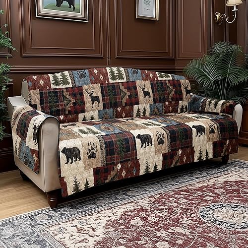 Donna Sharp Parche de bosque, la funda de sofá mide 114 x 76 pulgadas