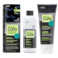 Vista 12 de All About Curls Permanent Hair Color Dye For Curly Hair 100% Gray Coverage Nourished & Radiant Curls Vibrant Shine &