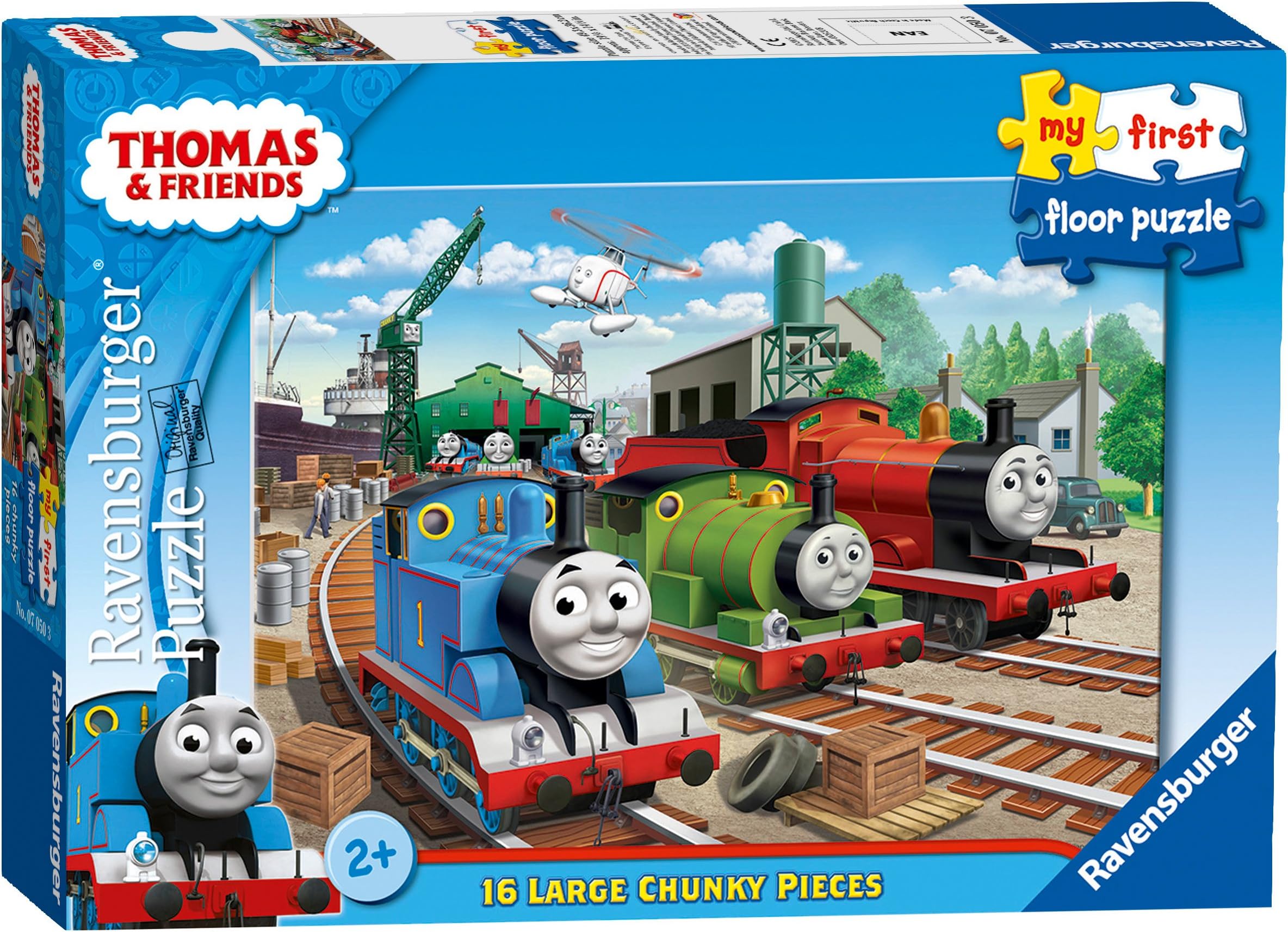 Ravensburger Thomas & Friends - My First Floor Puzzle - 16 Piece Jigsaw Puzzles for Kids - Educational Toddler Toys Age 24 Months Up (2 Years Old)