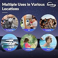 Vista 5 de iSpring CW31 Sistema de Filtro de Agua para RV, Sistema de Filtración de Agua de 3 Etapas para RV para Campistas, Conectores Rápidos de Manguera