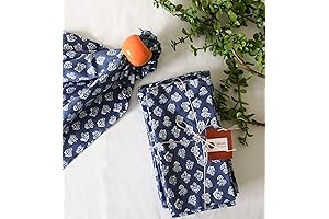 Taran Floral Delight in Every Bite: Block Print Napkins for All Occasions