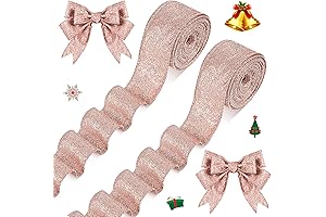 Add Festive Charm to Your Christmas Tree with Rose Gold Ribbon