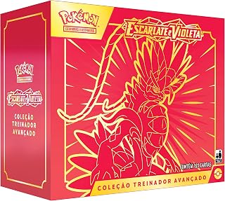 Box Elite Pokémon Escarlate e Violeta Koraidon Coleção Treinador Avançado Copag Cards Cartas em português