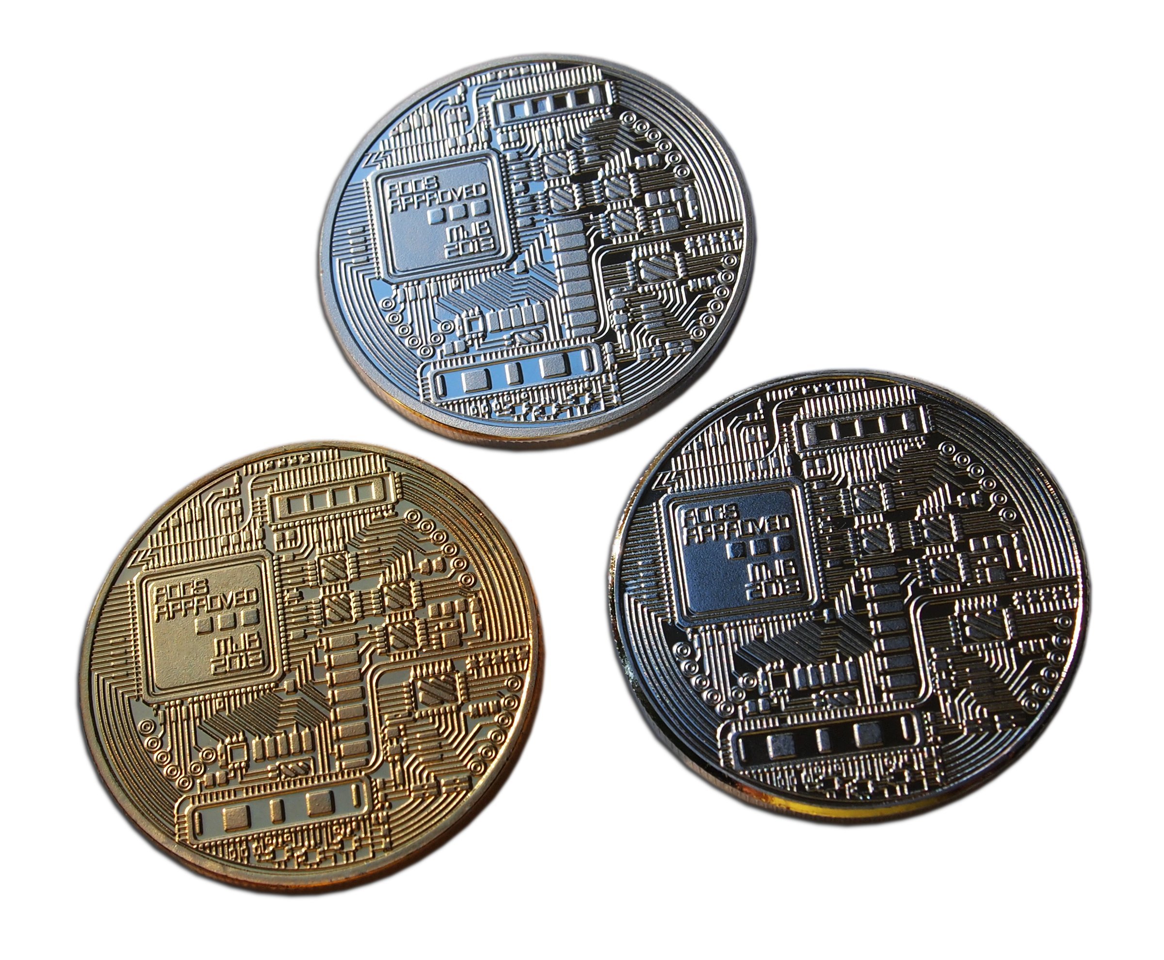 Rare Bitcoin Collectors Set of Nice 3x Collectible Coins : Amazon.co.uk:  Toys & Games