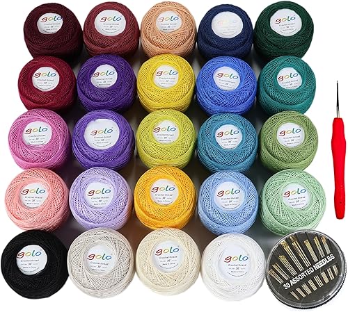 Miniatura 149 de golo Hilo de ganchillo para tejer a mano tamaño 30 hilo de tatuaje Hibiscus color-166 166-Hibiscu,oro 160,202 Azul Mar,203 Aguacate,206 verde,208