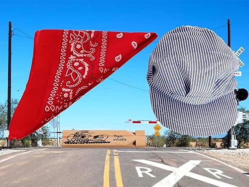 Miniatura 8 de Kit de vestir de conductor de tren para niños - Sombrero, silbato y bandana