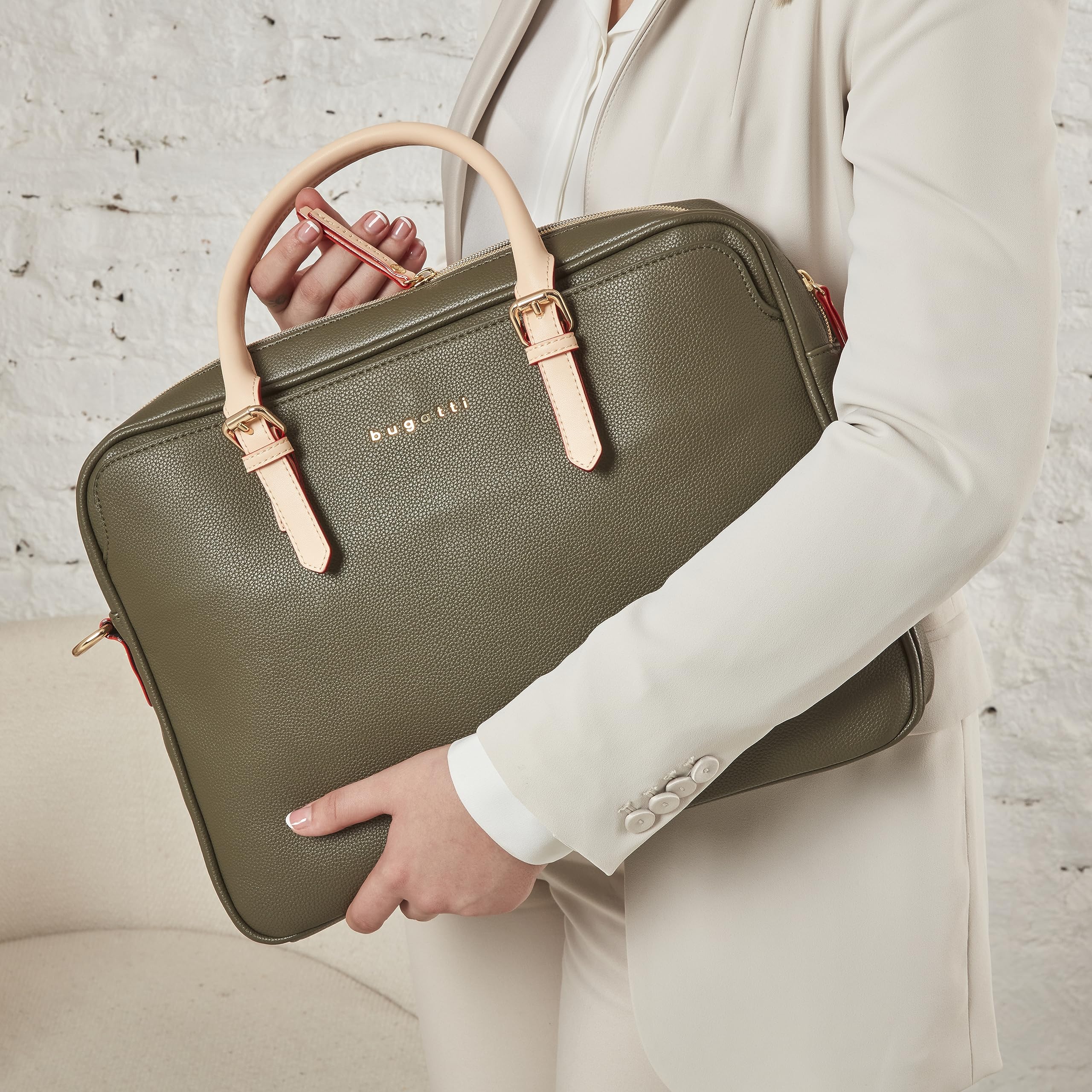 bugatti Ella Borsa business 15", cartella in similpelle con scomparto per laptop