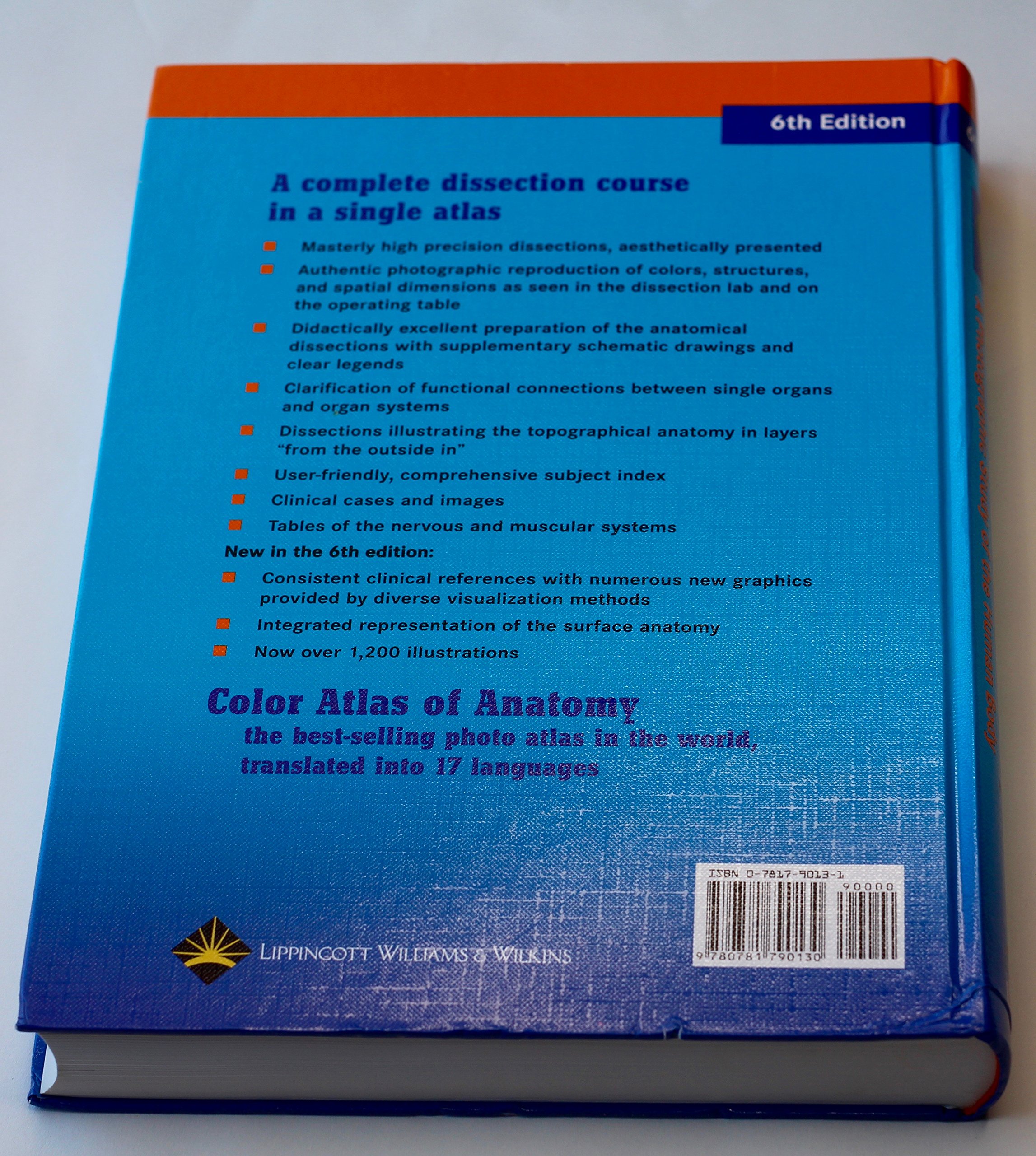 Color Atlas of Anatomy: A Photographic Study of the Human Body