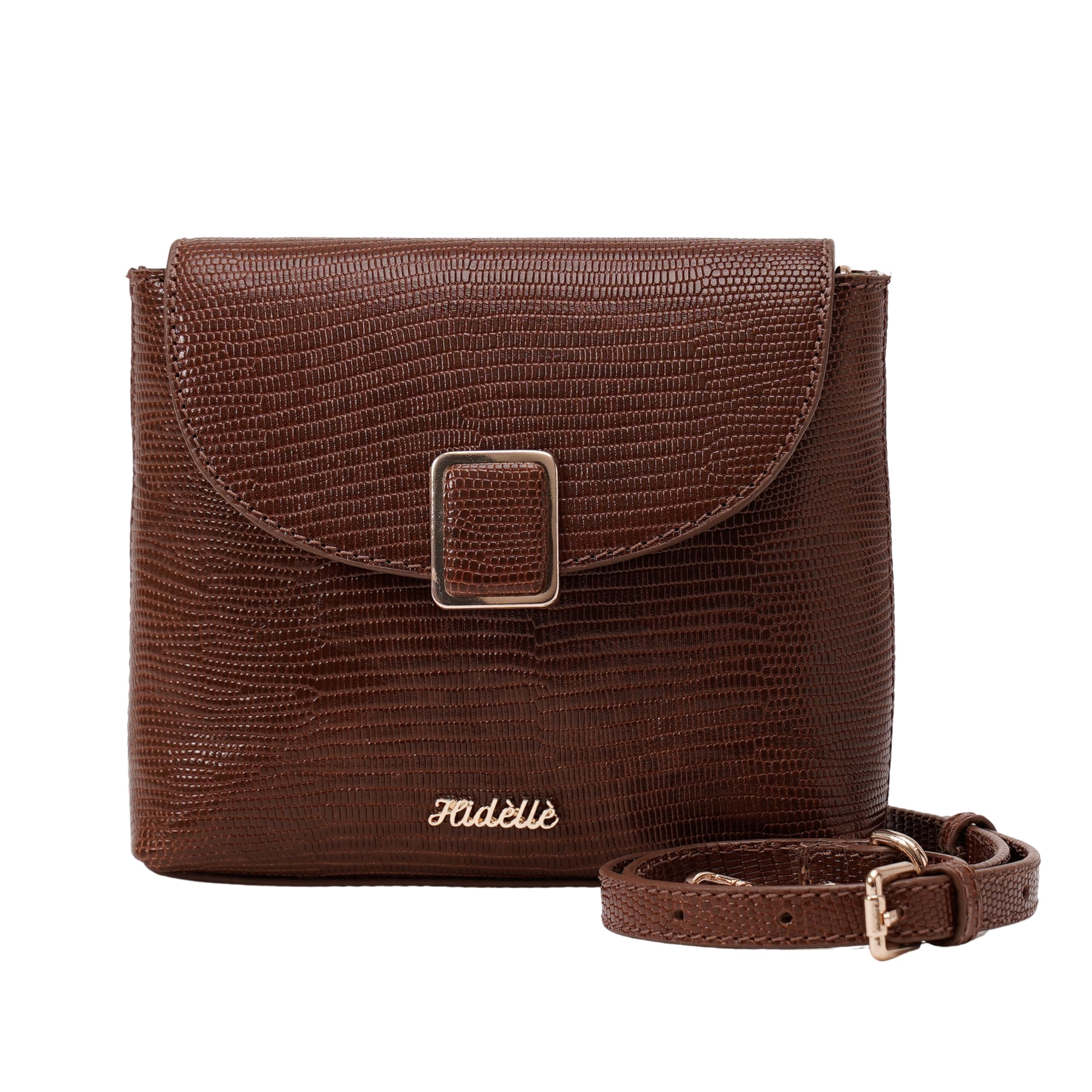 hidelle CHLOE SLING BAG TAN PYTHON-picture-38