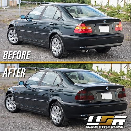 Miniatura 2 de DEPO 02-05 E46 4D luces traseras  Juego de lámparas traseras traseras ahumadas estilo europeo (izquierda + derecha, interior + exterior) compatibles