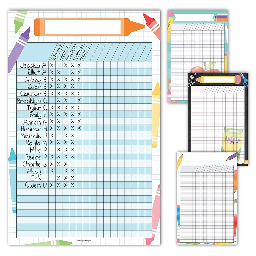 amazon-com-attendance-chart-for-classroom-management-4-incentive-chart-for-classroom-essentials-11x17-student-behavior-charts-and-homework-tracker-teachers-class-attendance-and-assignments-log-office-products for Free Printable If Then Chart Amazon.com : Attendance Chart for Classroom Management - 4 Incentive Chart for Classroom Essentials, 11x17 Student Behavior Charts and Homework Tracker, Teachers Class Attendance and Assignments Log : Office Products for Free Printable If Then Chart