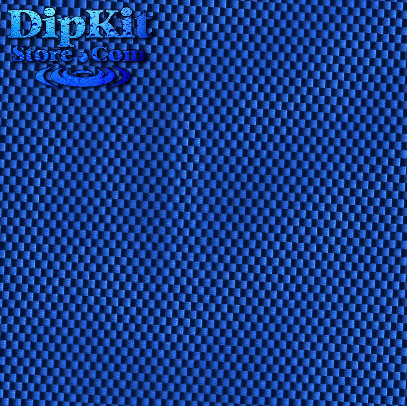 Hydrographics Dip Kit Store - DipKitStore - Water Transfer Printing – CF-152-BLUE - Black & Clear Carbon Fiber with Vibriant Blue Base Paint … (Entry Level)
