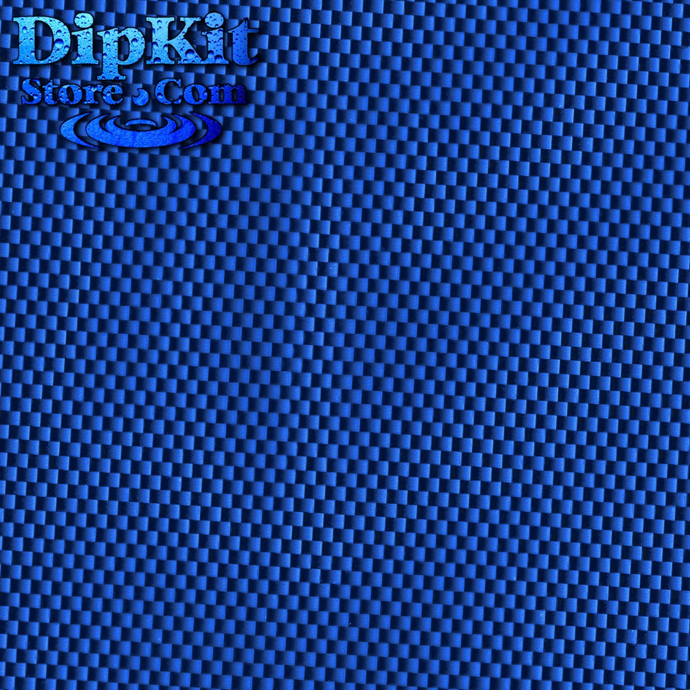 Hydrographics Dip Kit Store - DipKitStore - Water Transfer Printing – CF-152-BLUE - Black & Clear Carbon Fiber with Vibriant Blue Base Paint … (Entry Level)