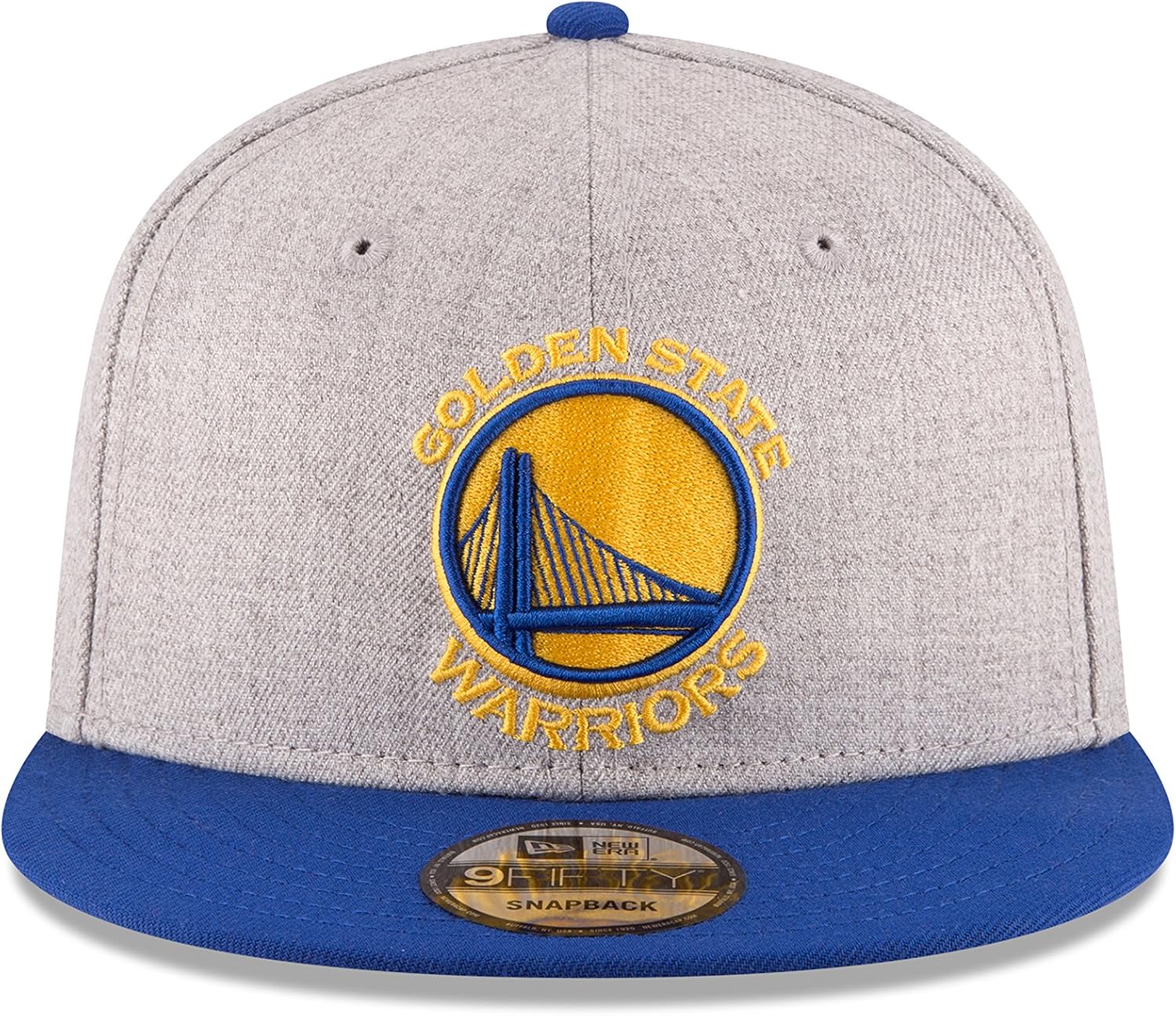 New Era NBA 9Fifty 2Tone Heather Snapback Cap Golden State Warriors One Size Heather Gray